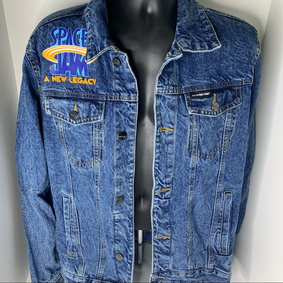 SPACE JAM A New Legacy LOONEY TUNES Members Only Denim Jacket - Picture 2 of 12